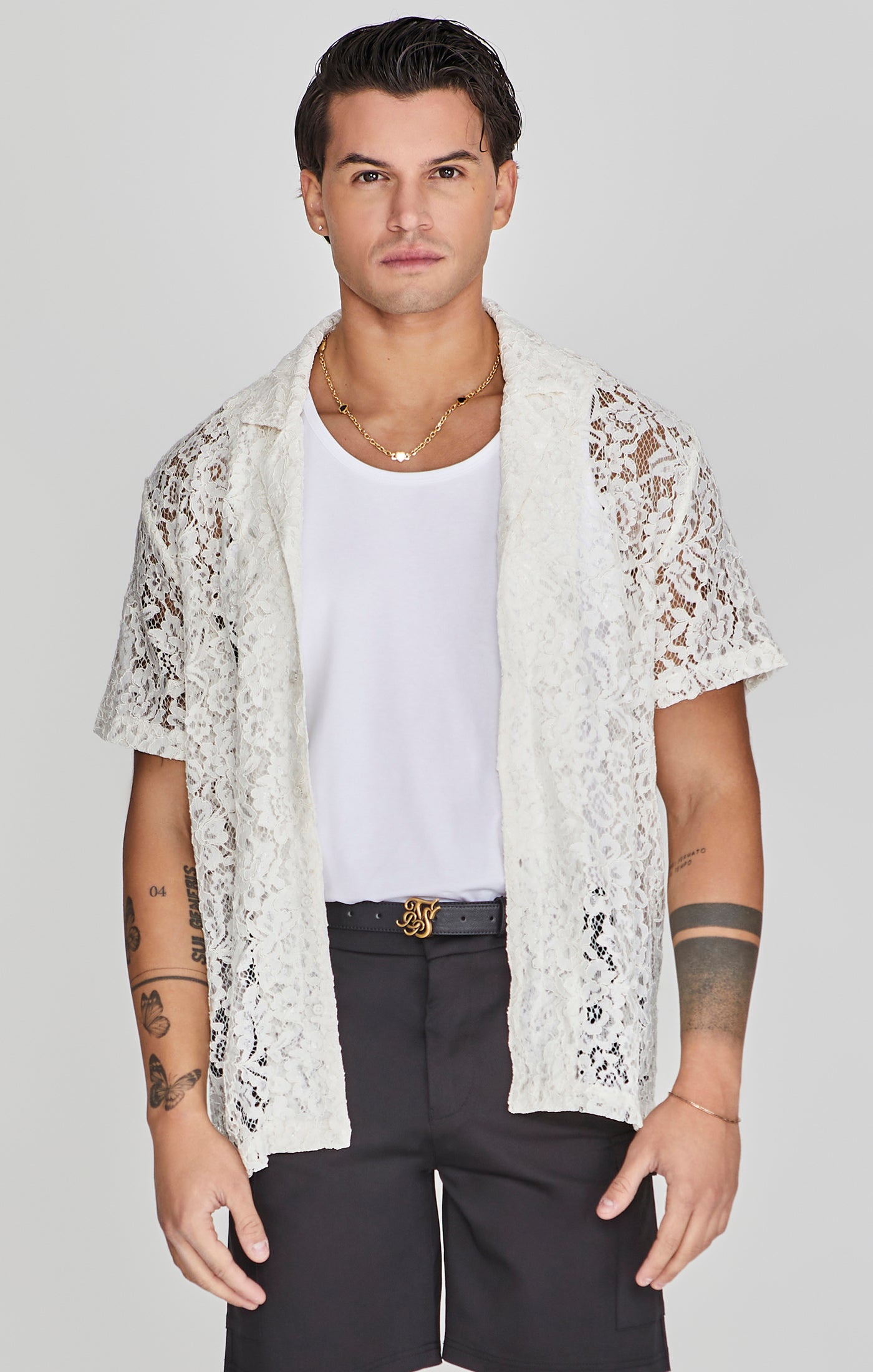 Load image into Gallery viewer, Lace Resort Shirt