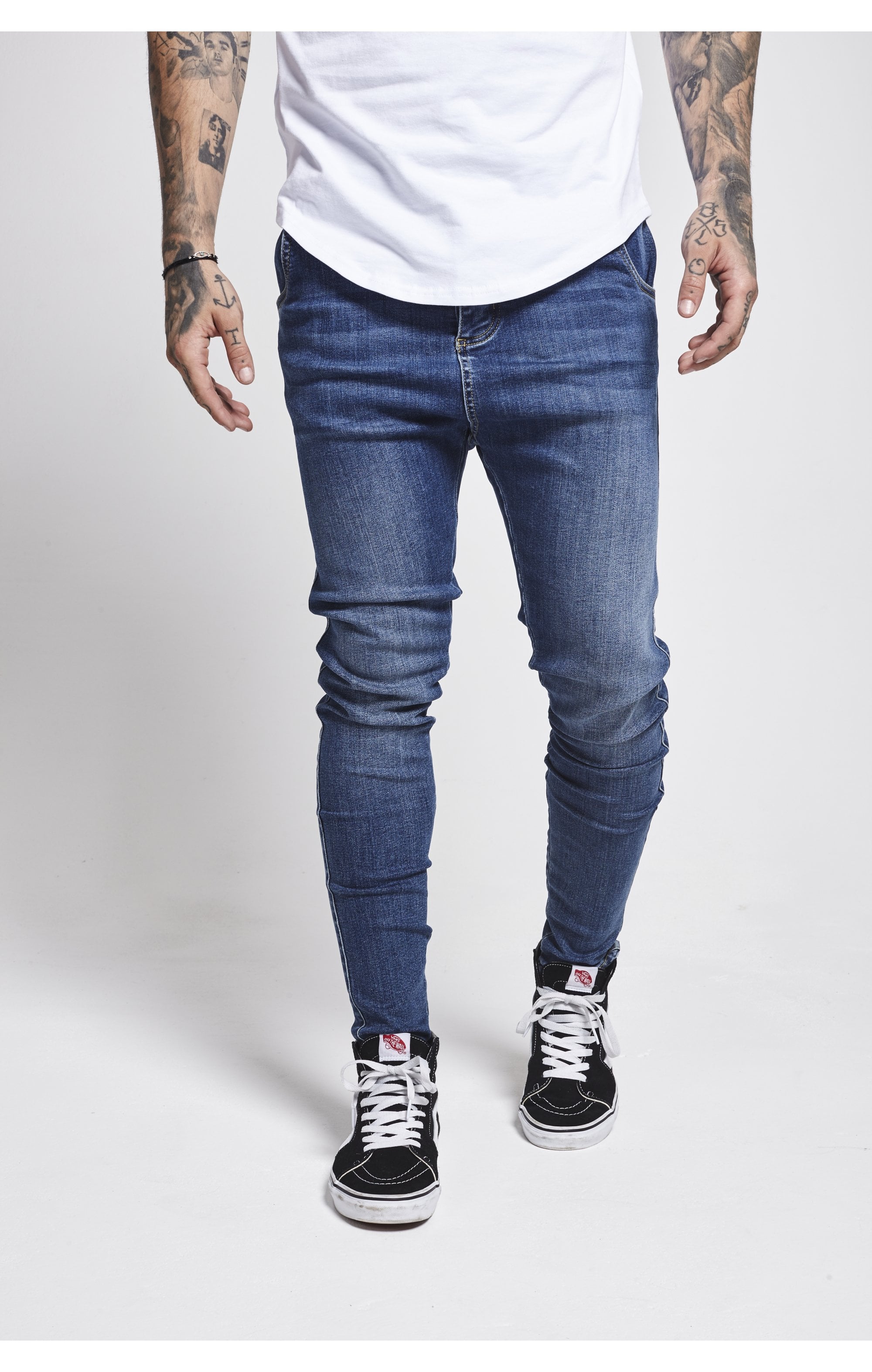 Load image into Gallery viewer, SikSilk Skinny Jeans - Midstone (3)