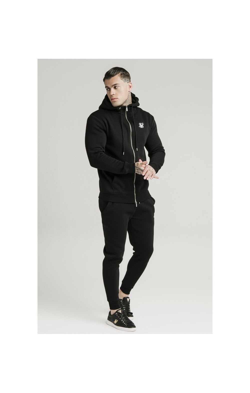 Load image into Gallery viewer, Black Muscle Fit Jogger (5)