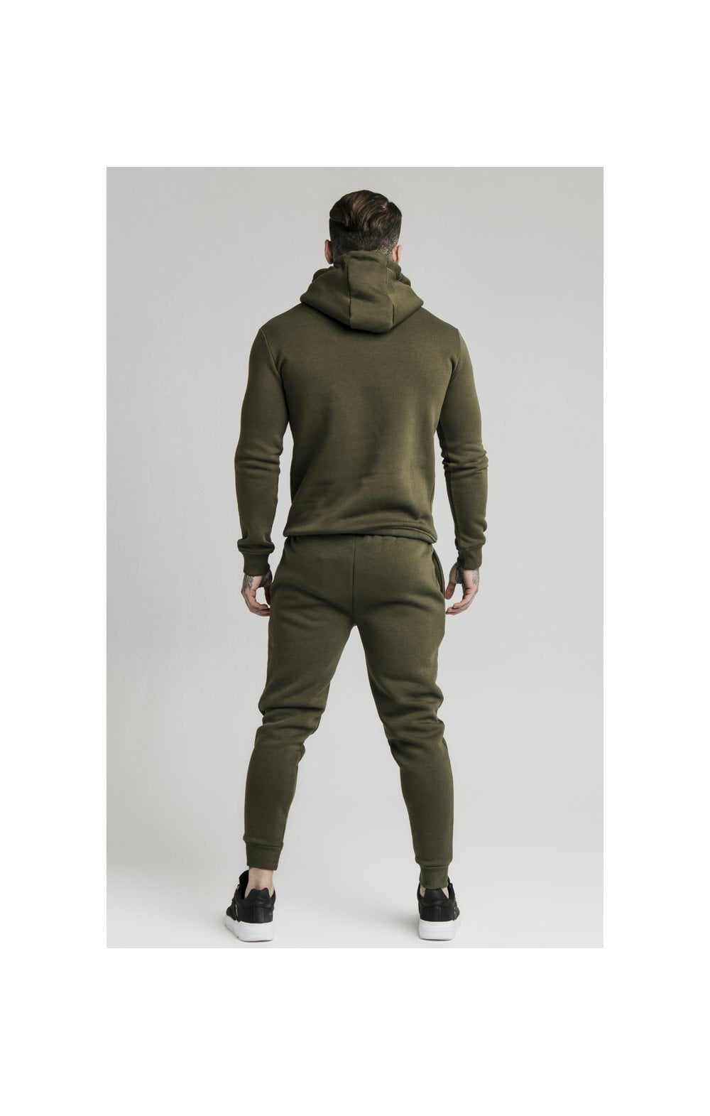 Load image into Gallery viewer, SikSilk Muscle Fit Overhead Hoodie - Khaki (5)