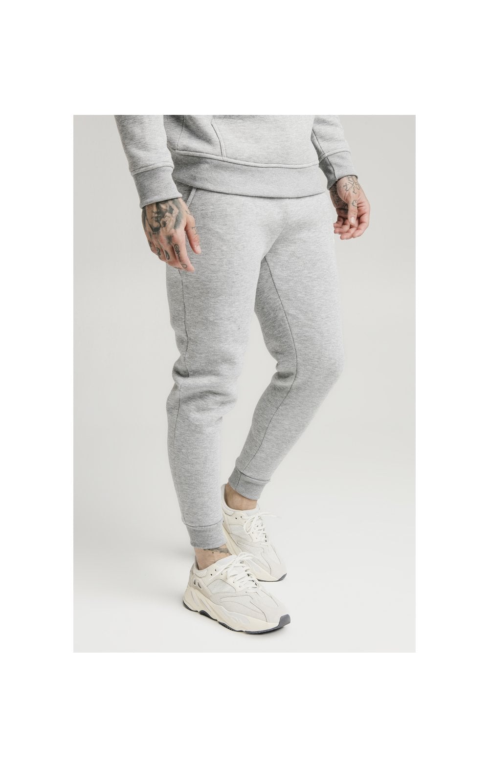 Load image into Gallery viewer, SikSilk Muscle Fit Jogger – Grey Marl