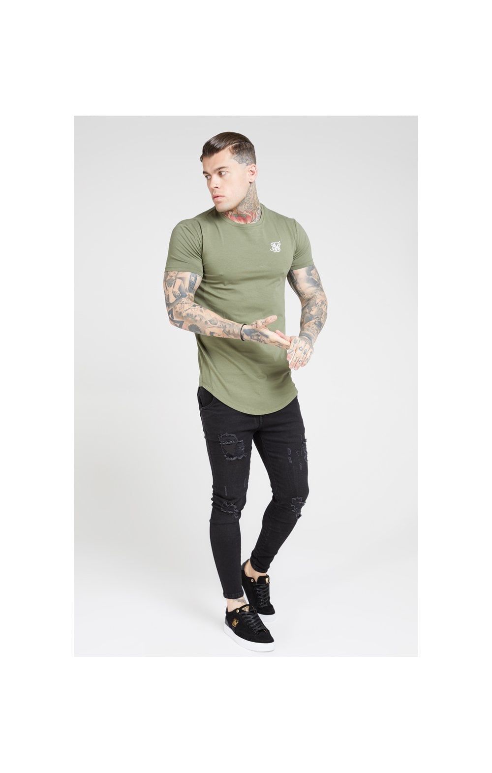 Load image into Gallery viewer, SikSilk S/S Core Gym Tee – Khaki (2)