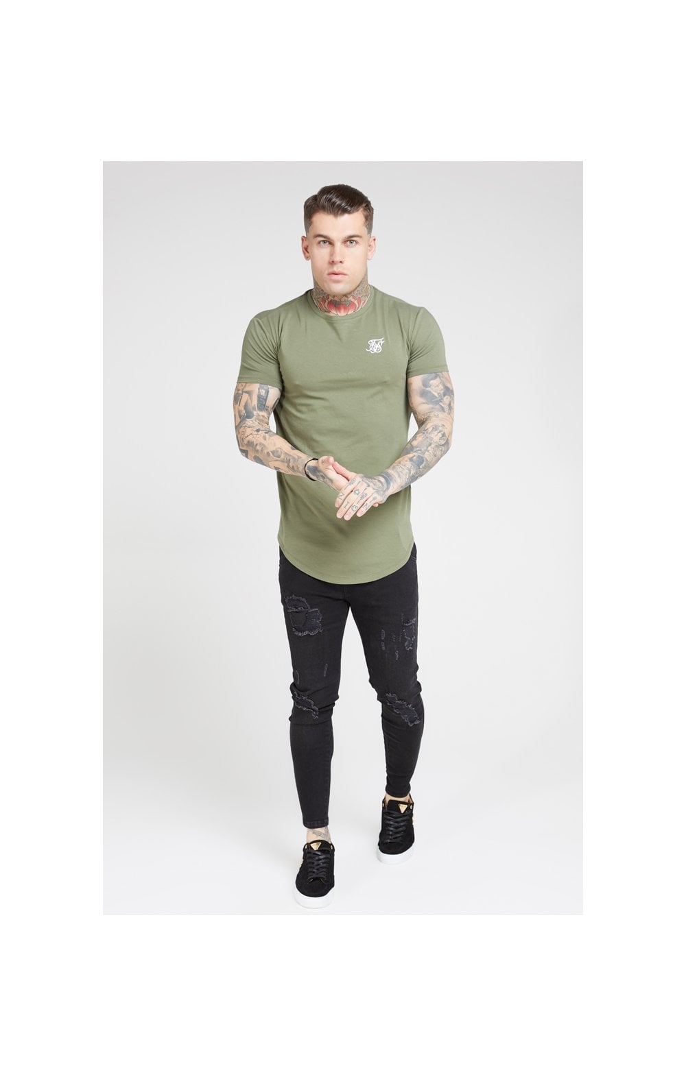 Load image into Gallery viewer, SikSilk S/S Core Gym Tee – Khaki (3)