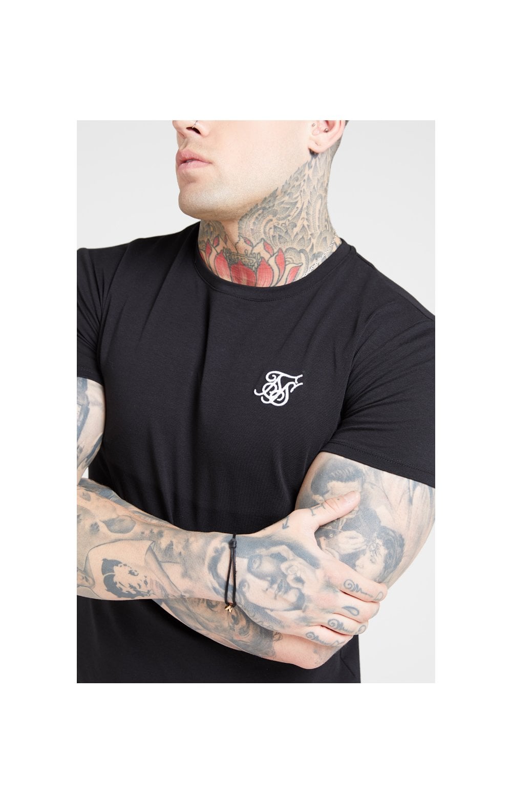 Load image into Gallery viewer, SikSilk S/S Core Gym Tee – Jet Black (5)