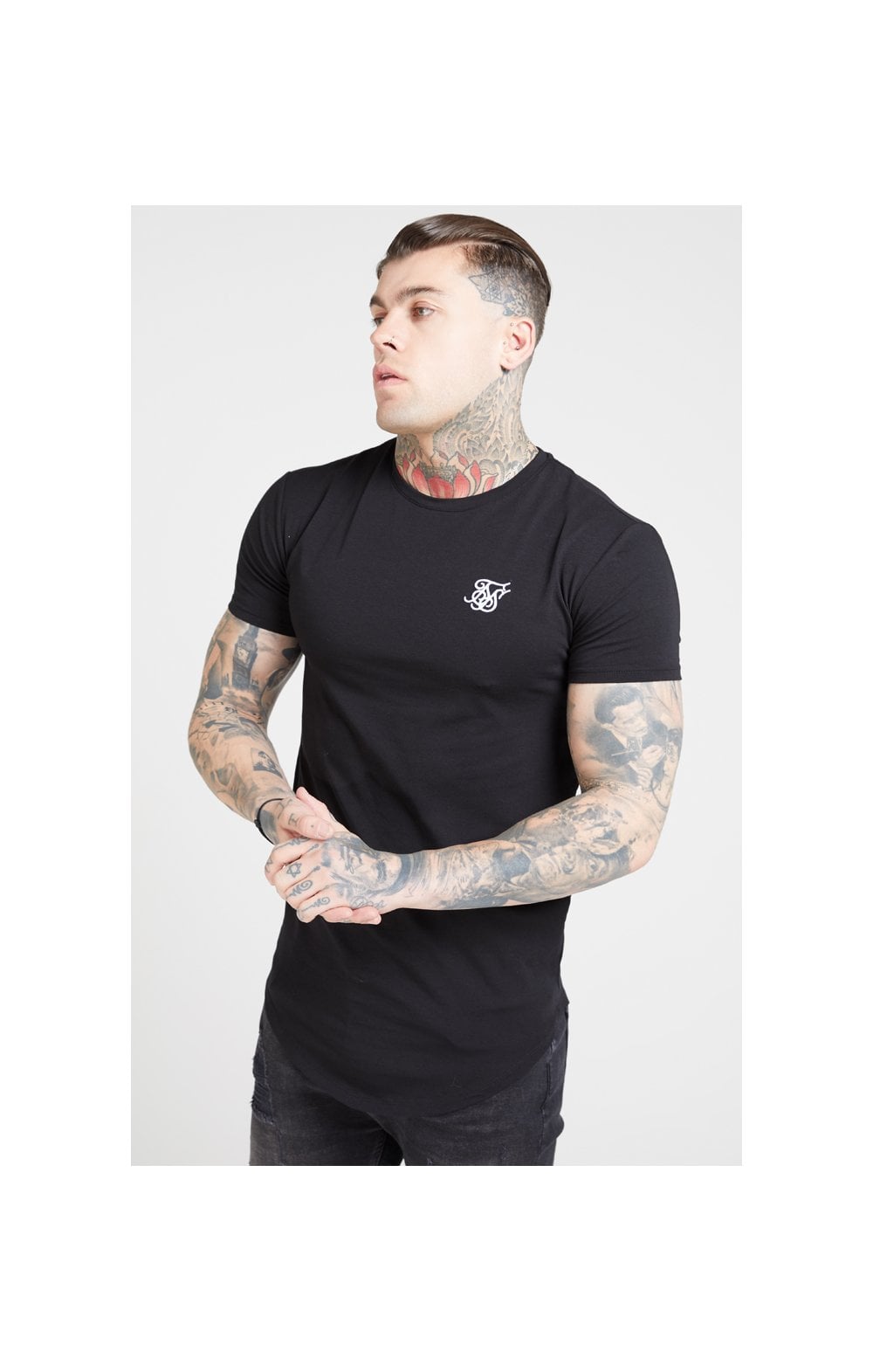 Load image into Gallery viewer, SikSilk S/S Core Gym Tee – Jet Black
