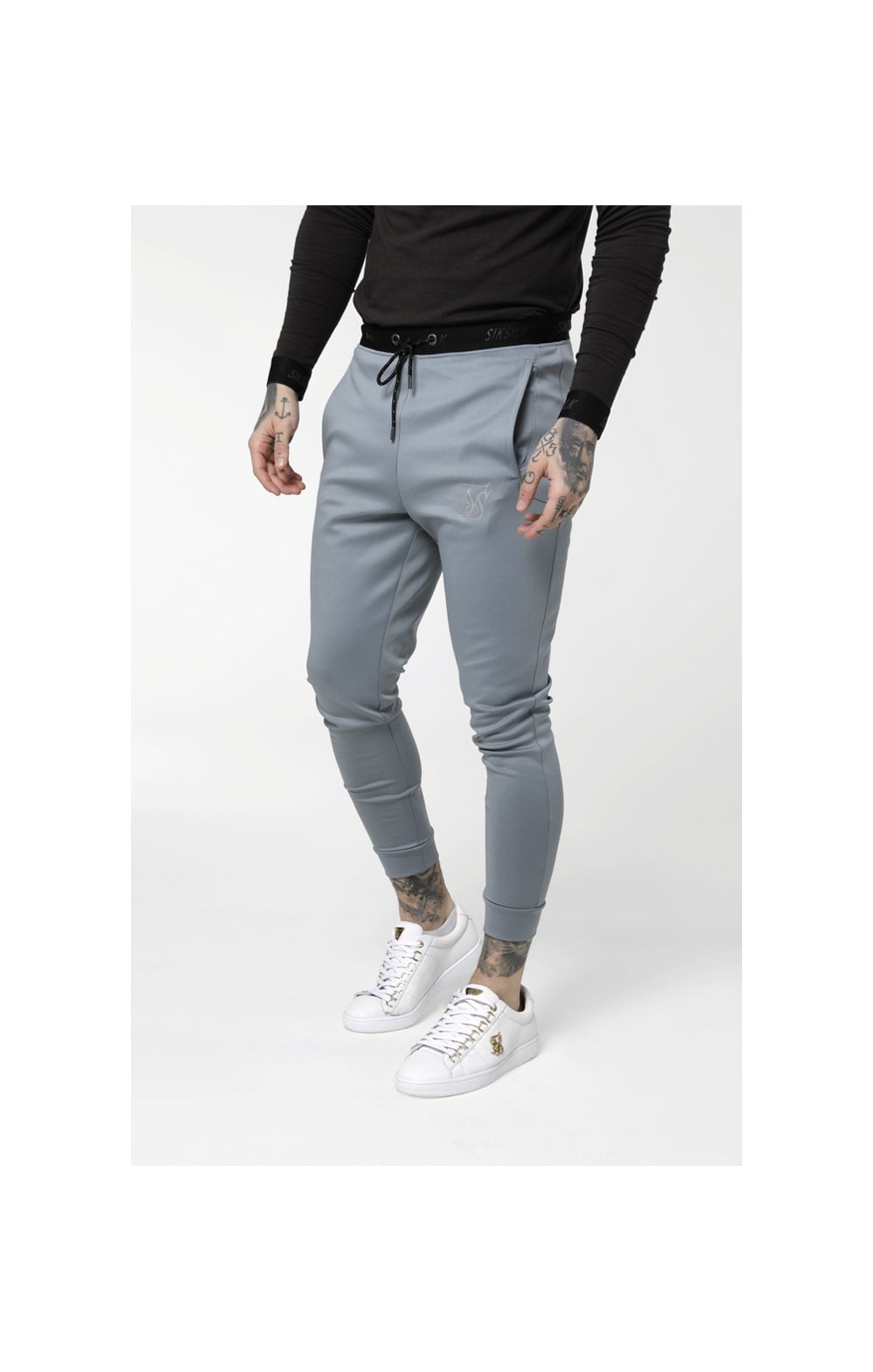 Load image into Gallery viewer, SikSilk Agility Track Pants - Ice Grey (1)