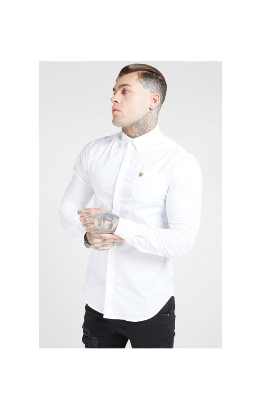 SikSilk L/S Smart Shirt - White