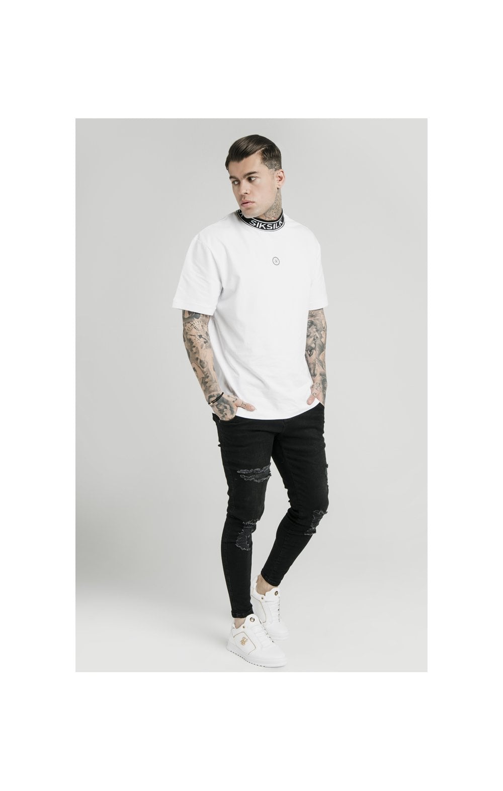 Load image into Gallery viewer, SikSilk Storm - White &amp; Gold (3)