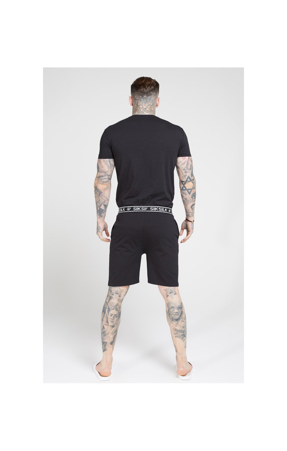 Load image into Gallery viewer, Black Loose Fit Jersey Short (4)