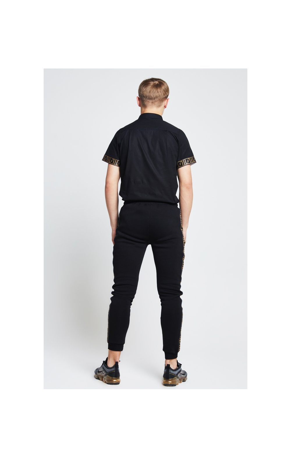 Load image into Gallery viewer, Illusive London S/S Taped Shirt - Black (4)