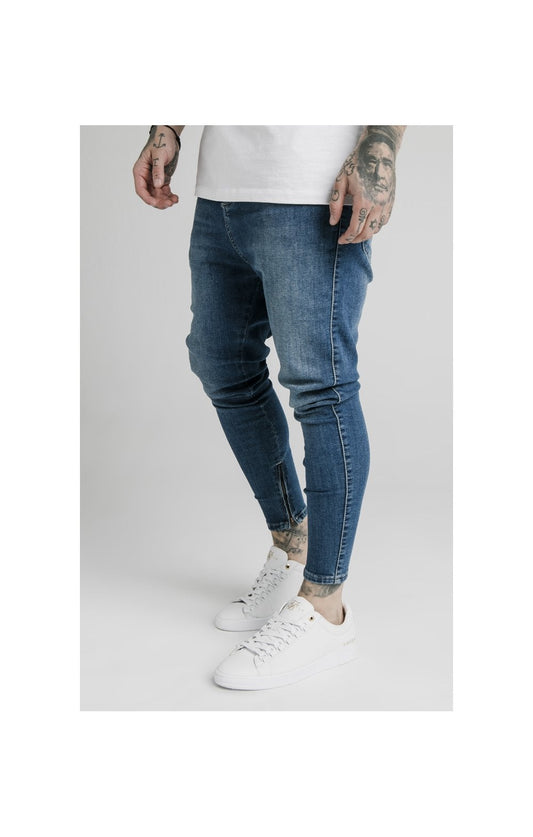 Blue Drop Crotch Jean