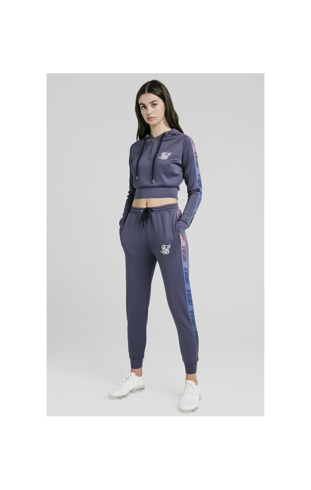 Load image into Gallery viewer, SikSilk Fade Runner Track Top - Night Shadow (4)
