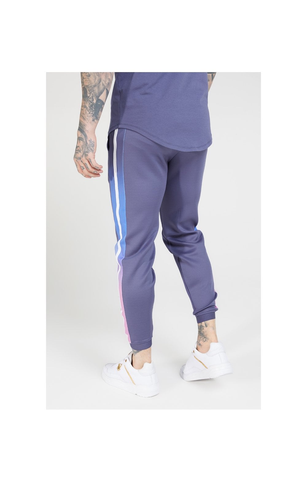 Load image into Gallery viewer, SikSilk Fitted Fade Cuffed Pants – Tri-Neon Fade (2)
