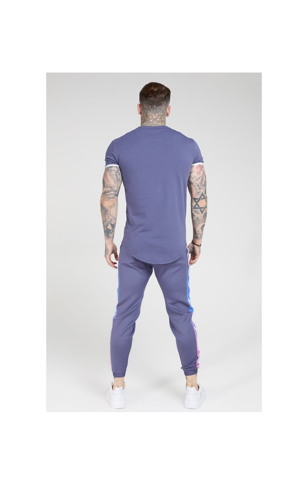 Load image into Gallery viewer, SikSilk Fitted Fade Cuffed Pants – Tri-Neon Fade (5)