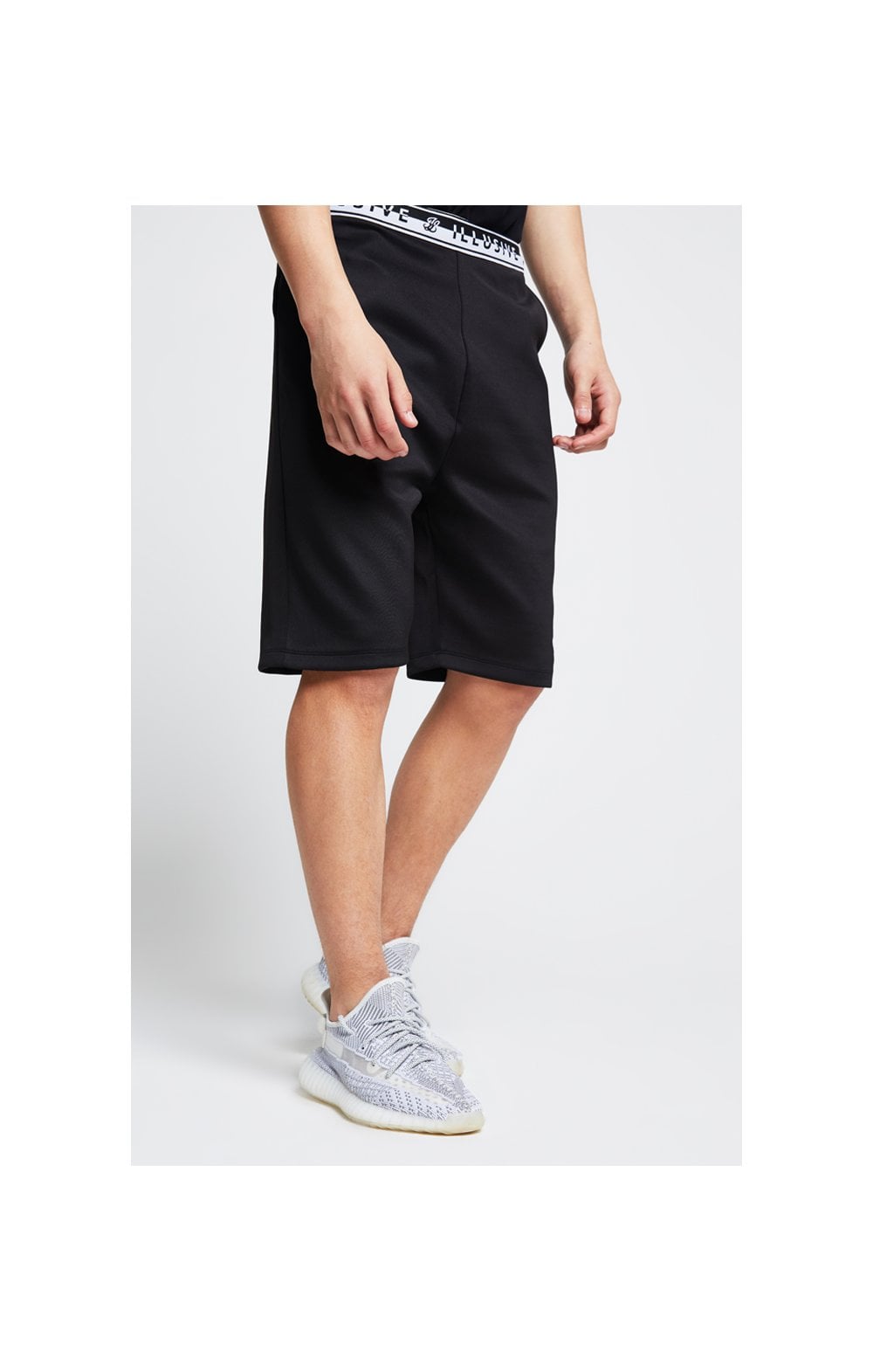Load image into Gallery viewer, Illusive London Tape Jersey Shorts - Black (1)
