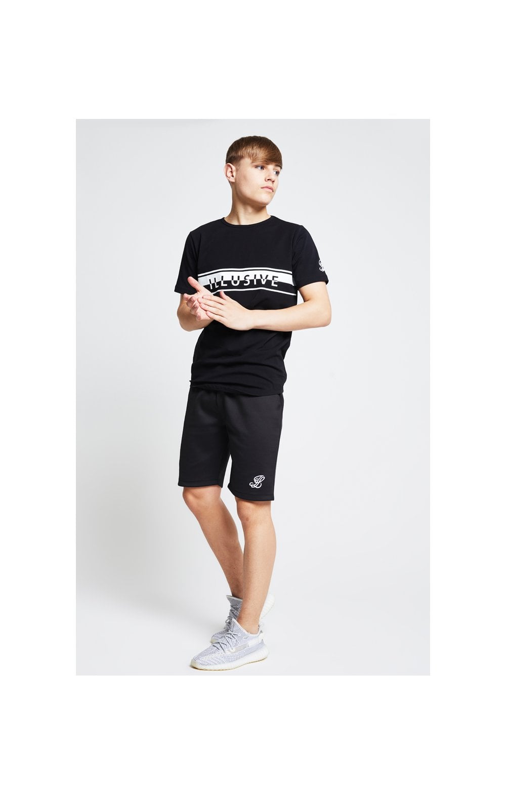 Load image into Gallery viewer, Illusive London Tape Jersey Shorts - Black (3)