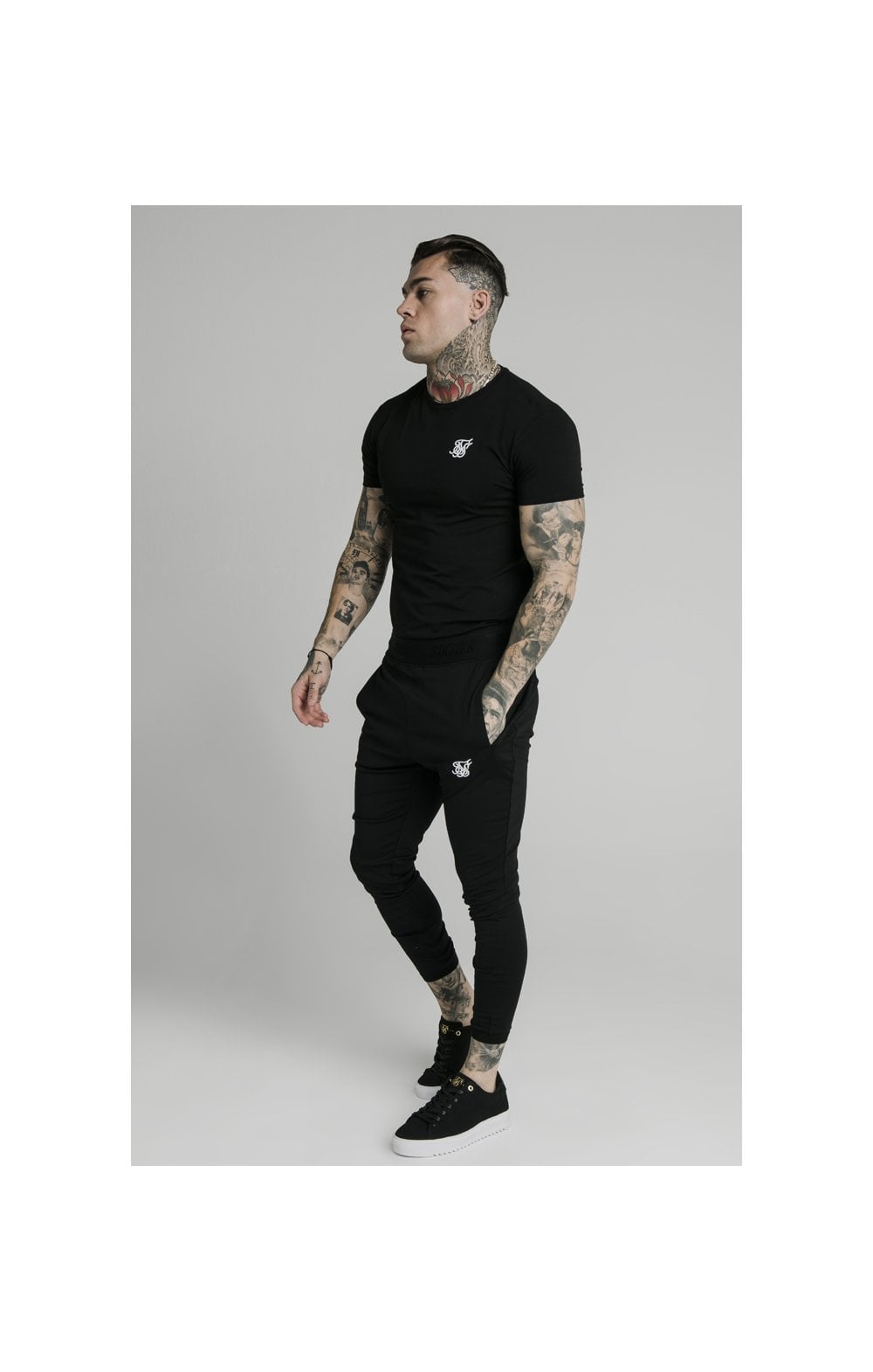 Load image into Gallery viewer, Black Agility Track Pant (6)