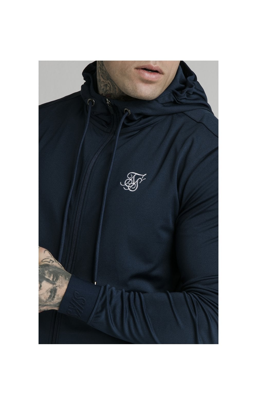 Load image into Gallery viewer, Navy Agility Zip Through Hoodie (1)