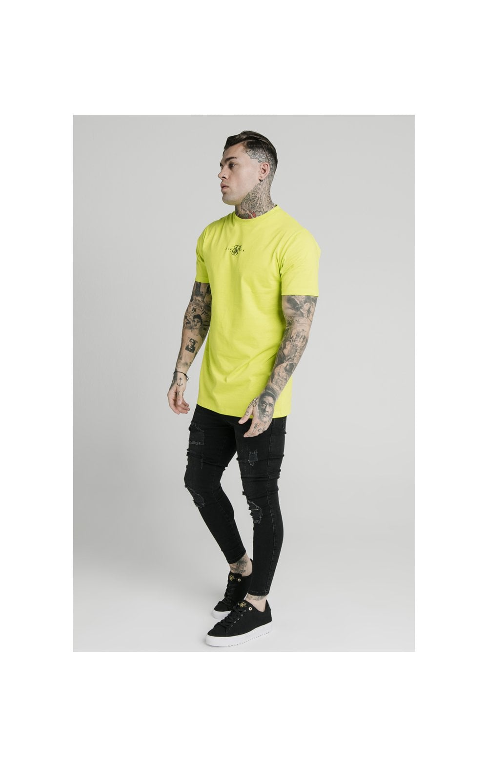 Load image into Gallery viewer, SikSilk S/S Square Hem Tee – Lime (2)