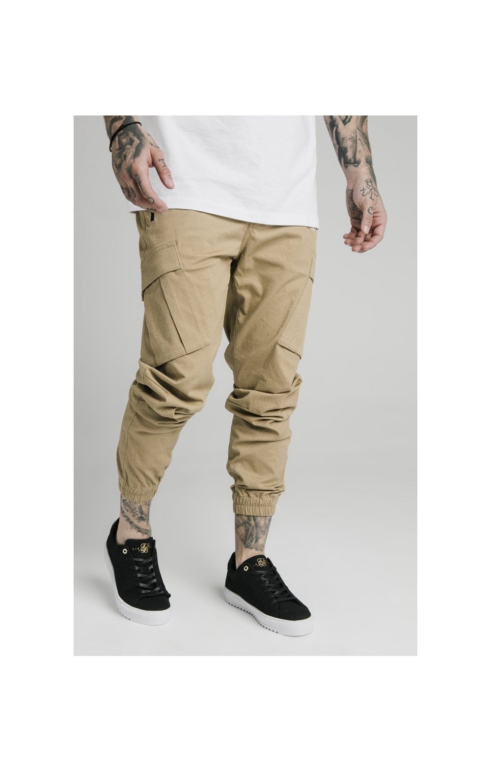 Load image into Gallery viewer, SikSilk Cargo Pants - Beige (1)