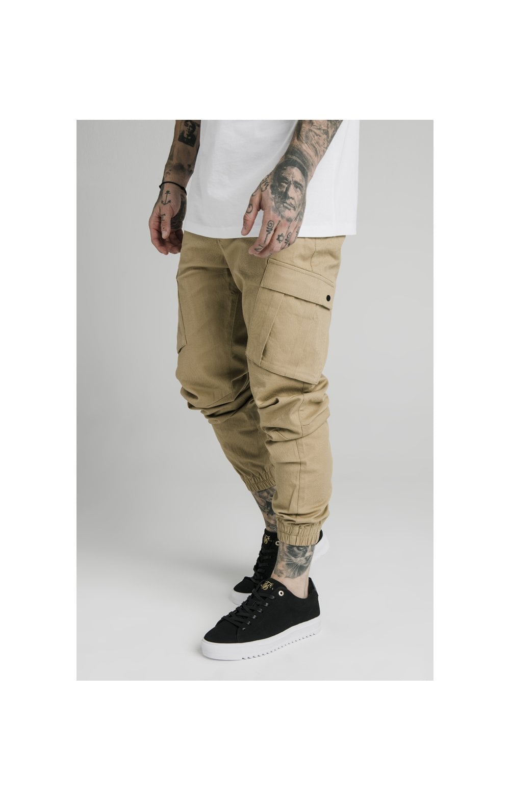 Load image into Gallery viewer, SikSilk Cargo Pants - Beige (2)
