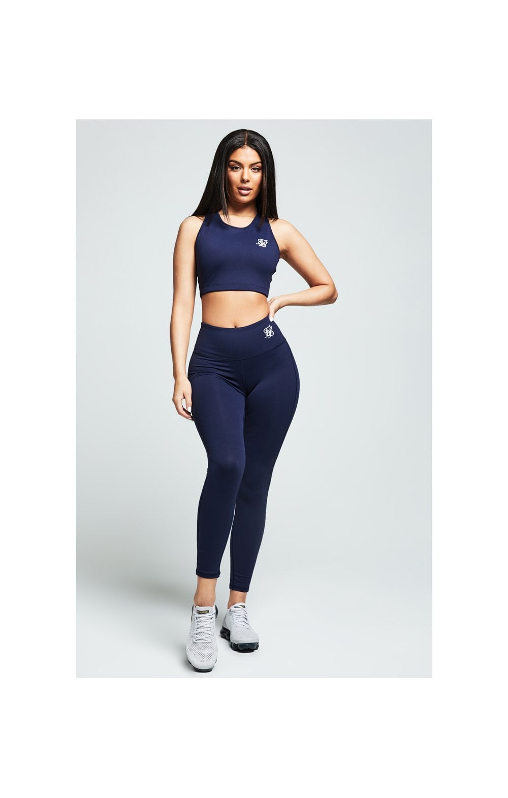 Load image into Gallery viewer, Navy Essential Gym Bralette (2)