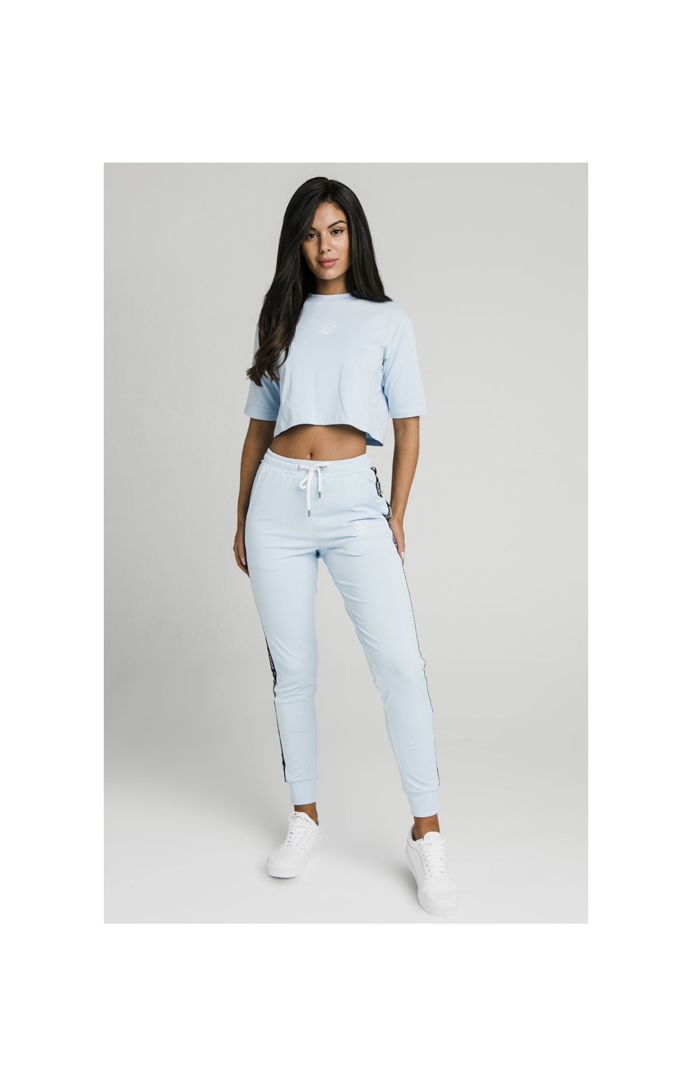 Load image into Gallery viewer, SikSilk Oversize Crop Tee - Light Blue (4)