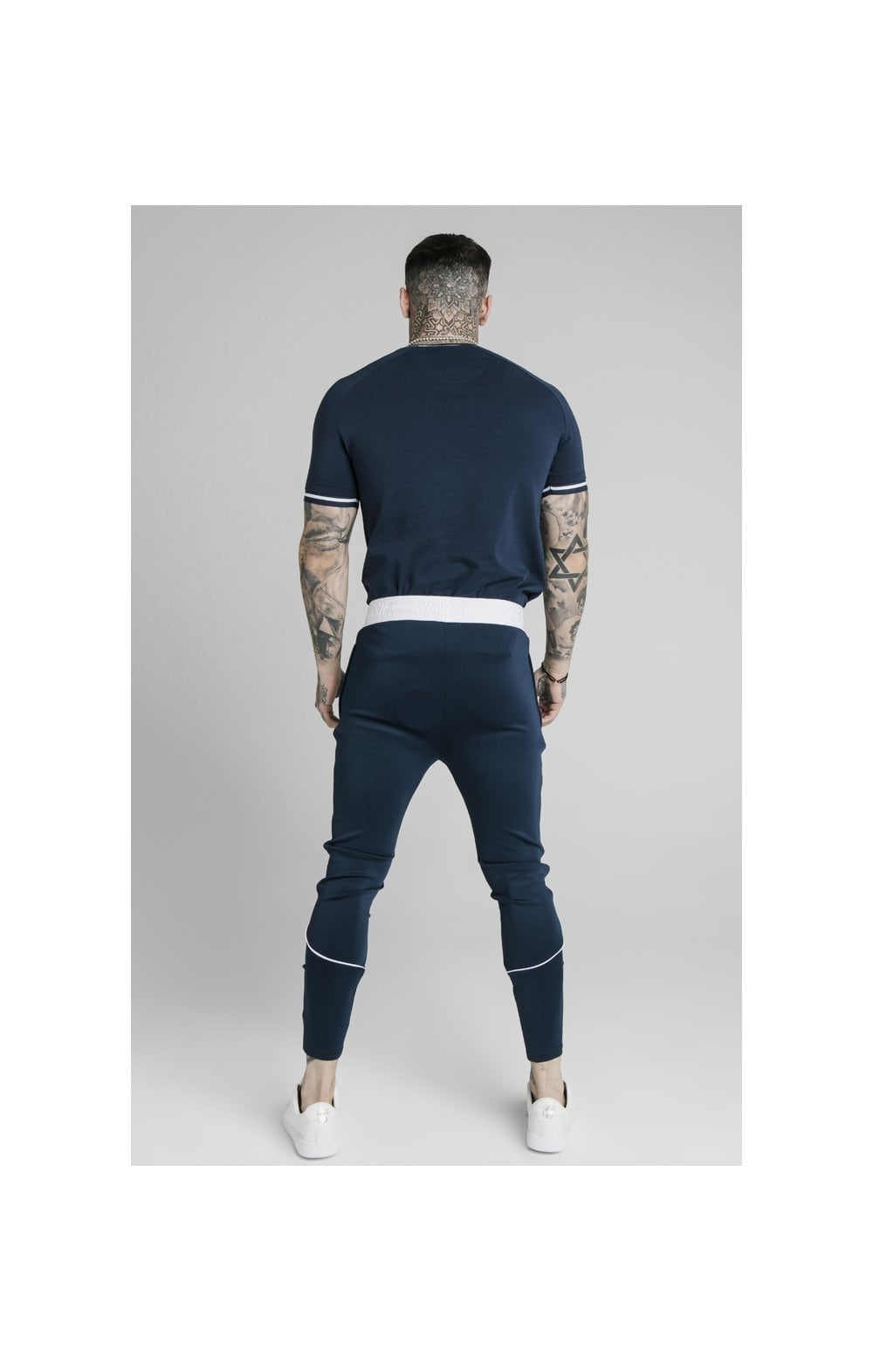 Load image into Gallery viewer, SikSilk Athlete Prestige Fade Track Pants - Navy (6)