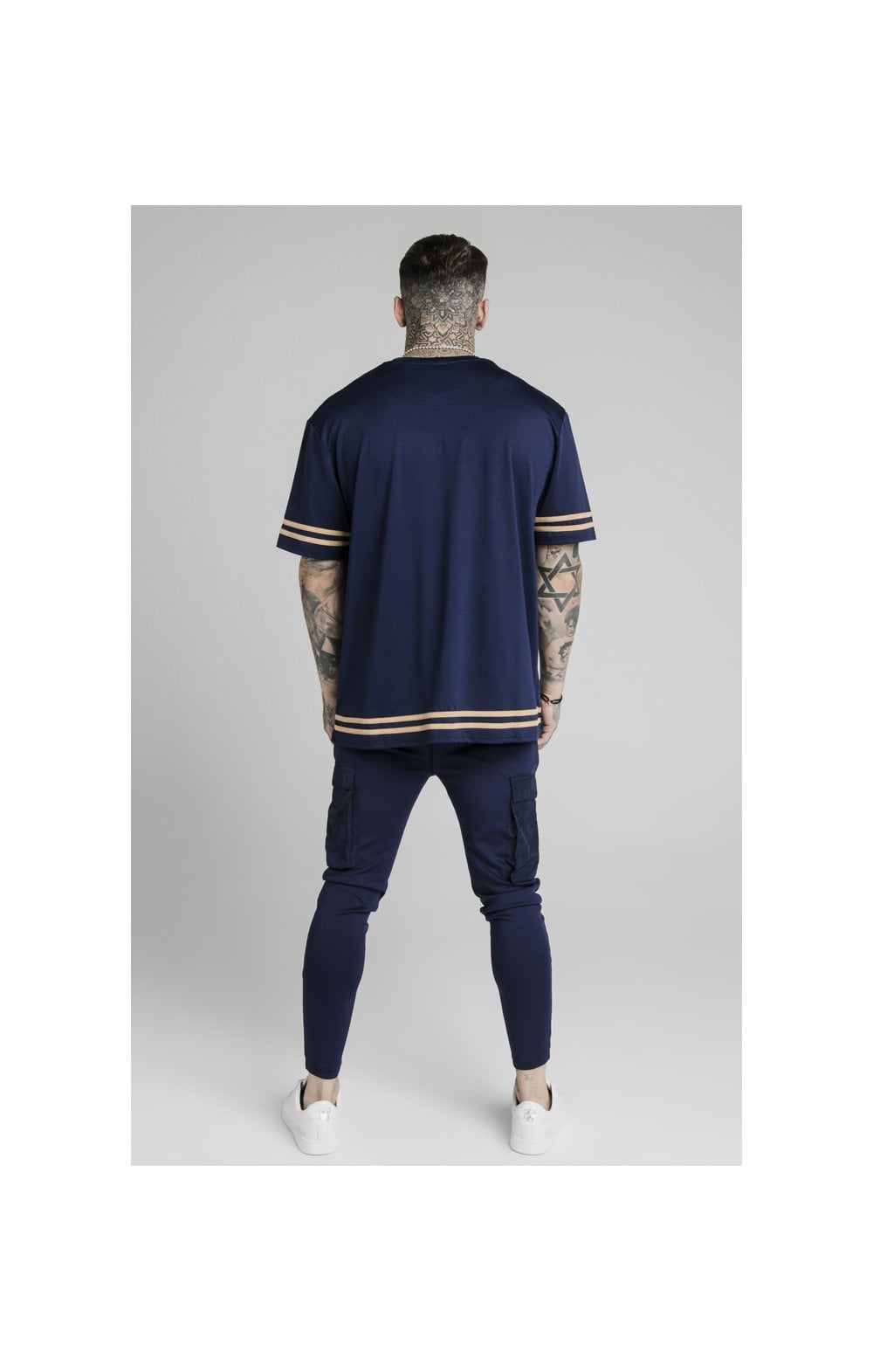 Load image into Gallery viewer, SikSilk S/S Essential Tee - Navy Eclipse (4)