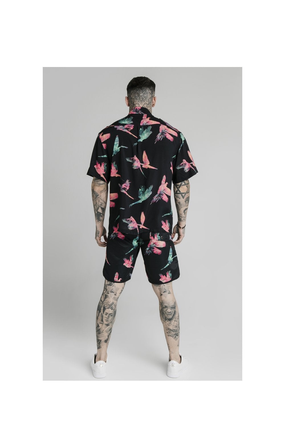 Load image into Gallery viewer, SikSilk Board Shorts - Black,Teal &amp; Pink (7)