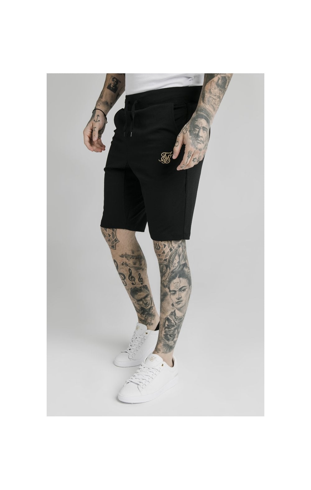Load image into Gallery viewer, SikSilk Scope Zonal Shorts - Black &amp; Gold (1)