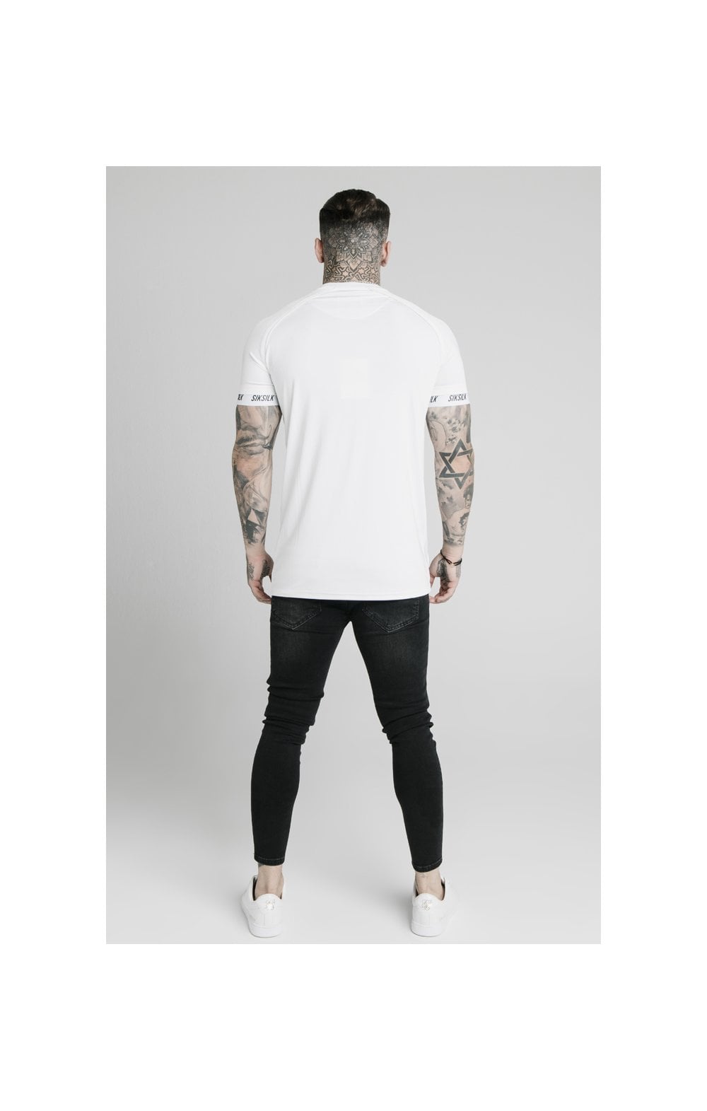 Load image into Gallery viewer, SikSilk Stretch Tee - White (5)