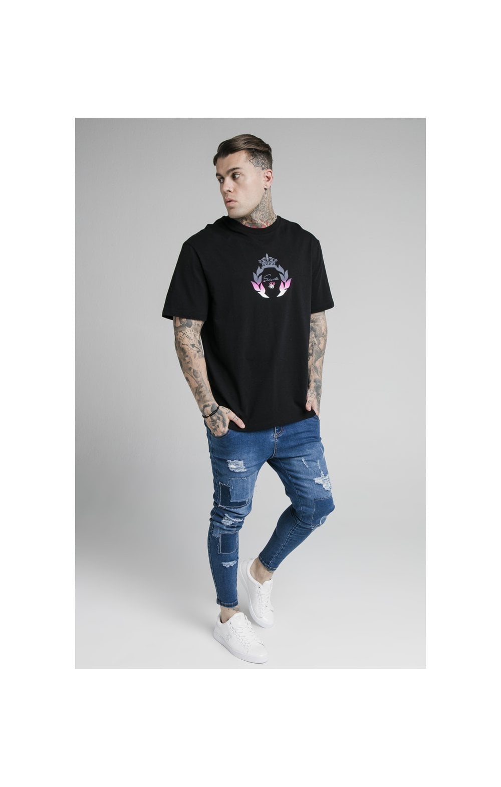 Load image into Gallery viewer, SikSilk S/S Essential Tee - Black (3)