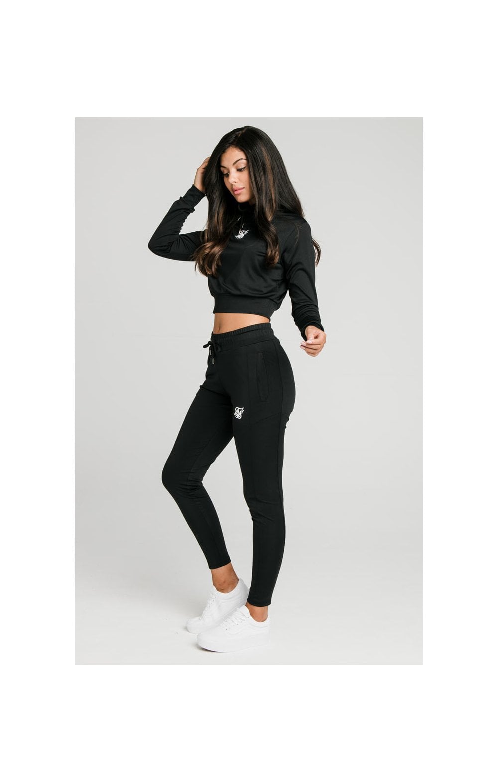 Load image into Gallery viewer, Black Essential Track Pant (2)
