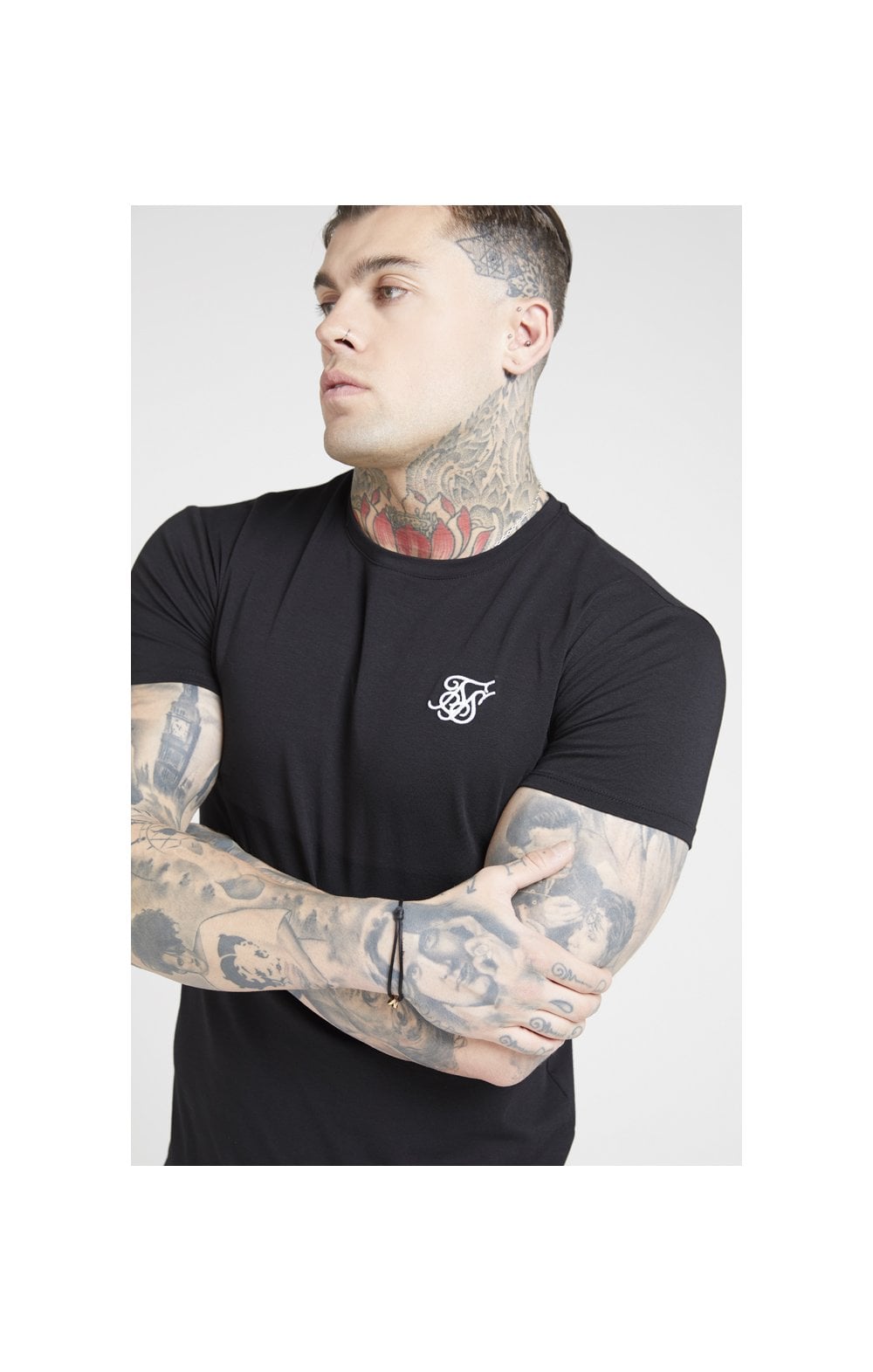 Load image into Gallery viewer, SikSilk S/S Core Gym Tee – Jet Black (1)