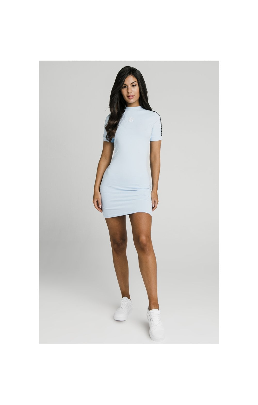 Load image into Gallery viewer, SikSilk Sky Tape Bodycon Dress - Light Blue (4)
