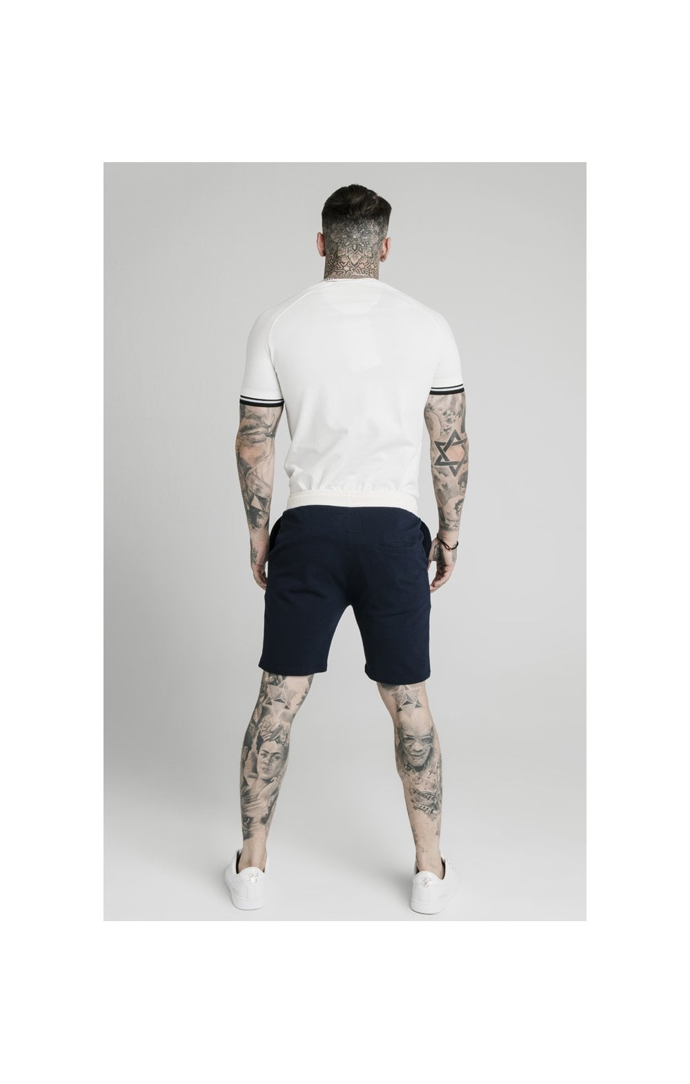 Load image into Gallery viewer, SikSilk Signature Piped Tech Tee - Off White (4)