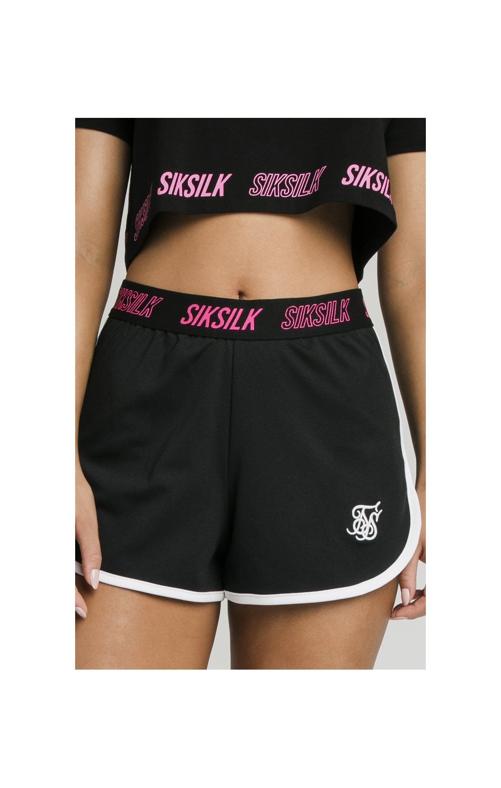 Load image into Gallery viewer, SikSilk Tape Runner Shorts - Black (1)