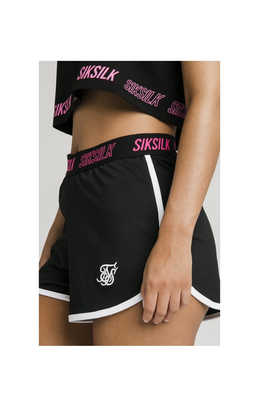Load image into Gallery viewer, SikSilk Tape Runner Shorts - Black (2)