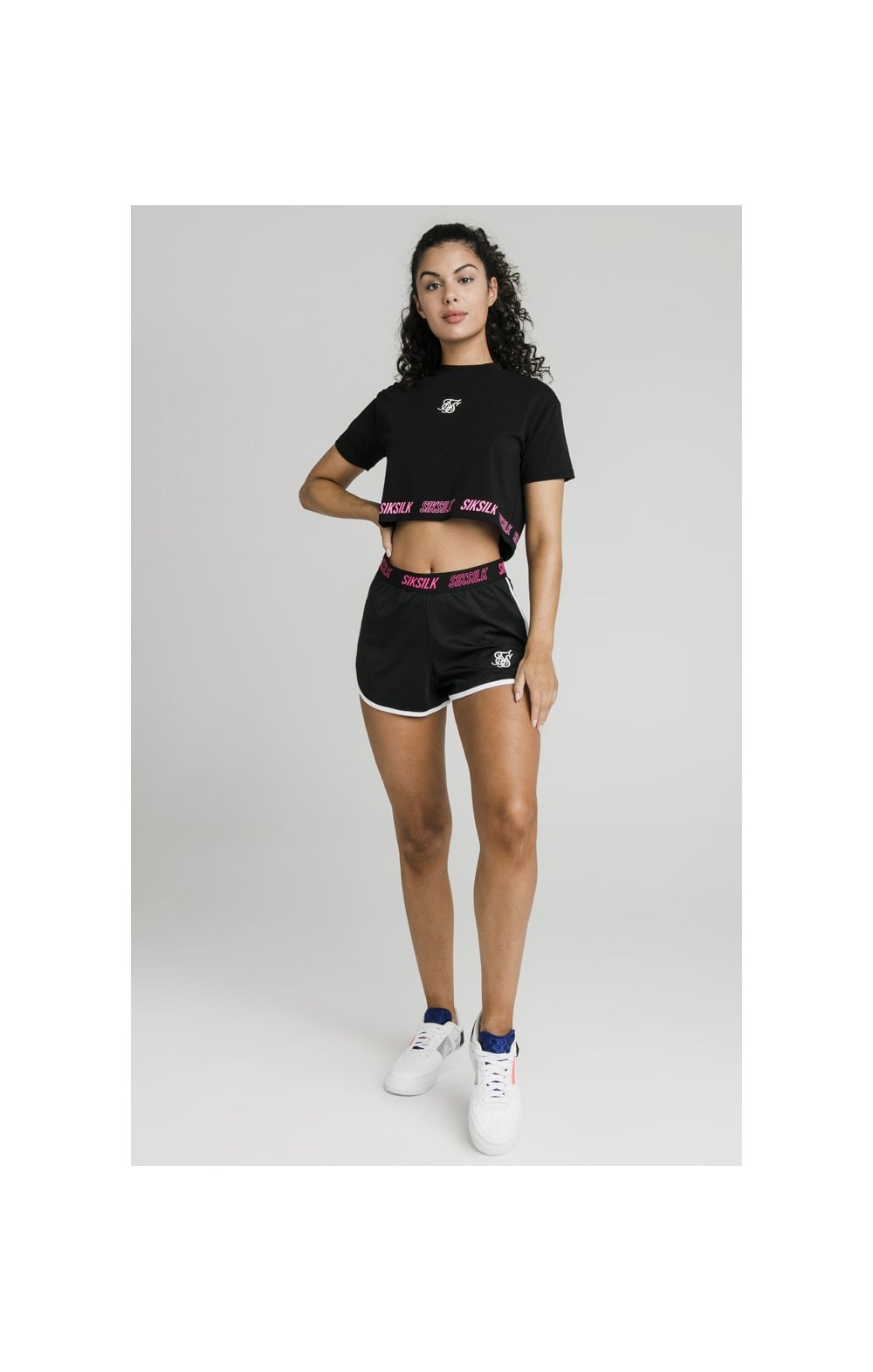 Load image into Gallery viewer, SikSilk Tape Runner Shorts - Black