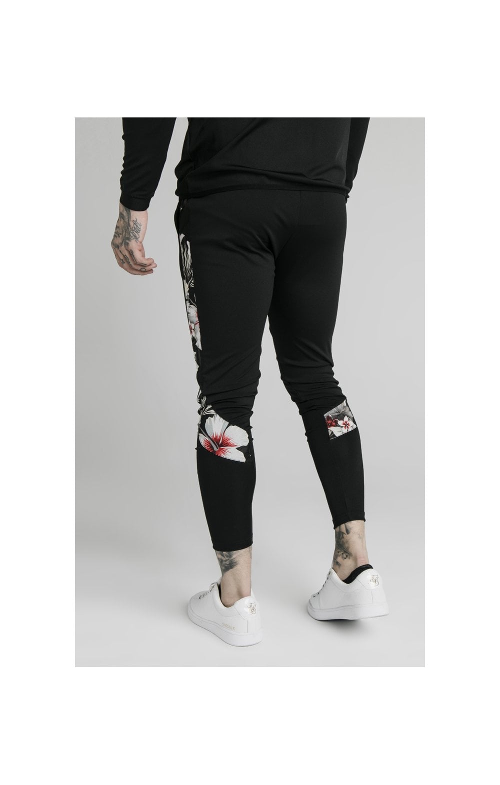 Load image into Gallery viewer, SikSilk Scope Floral Panel Track Pants - Black (2)