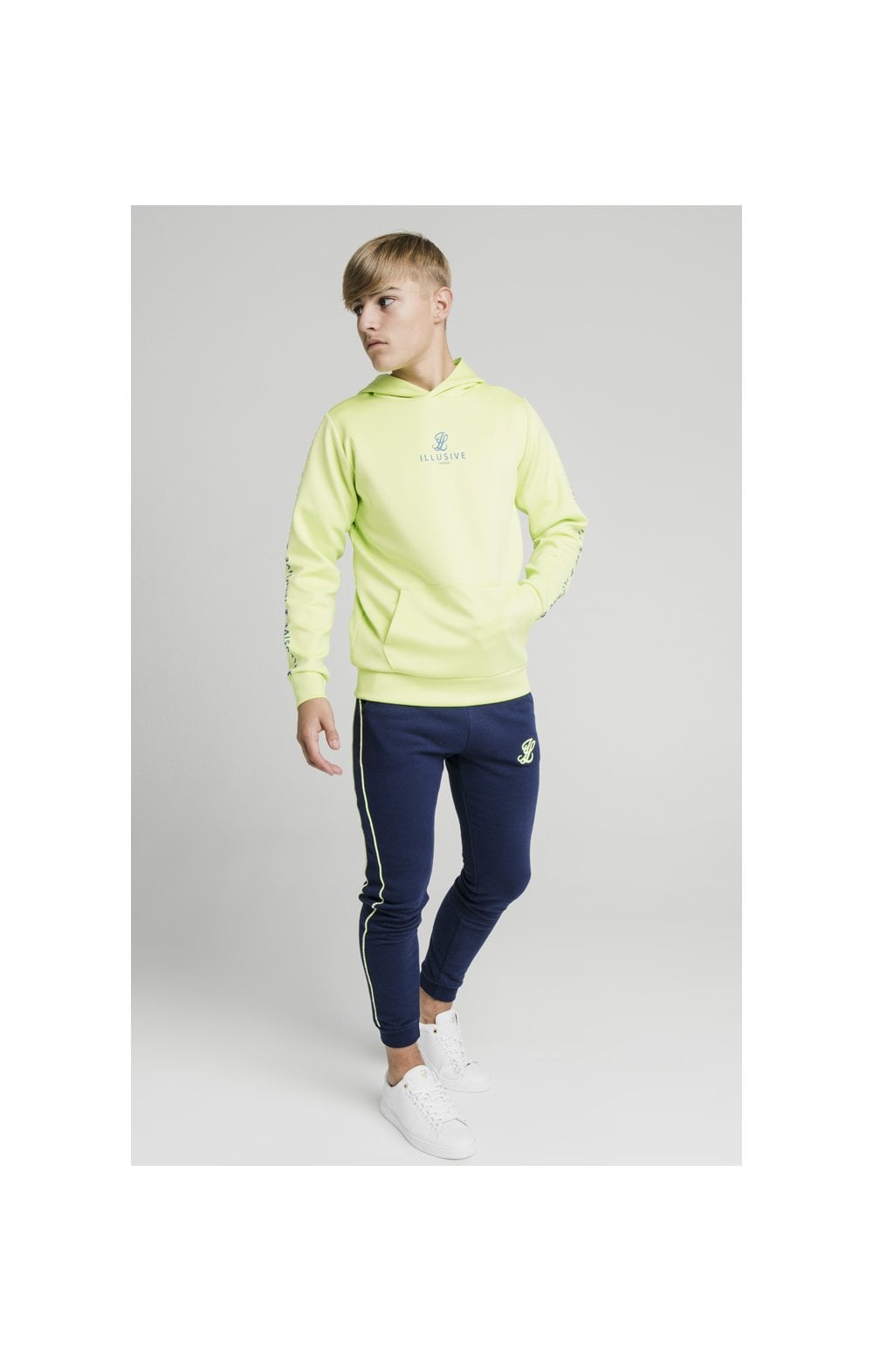 Load image into Gallery viewer, Illusive London Logo Hoodie - Lime (3)