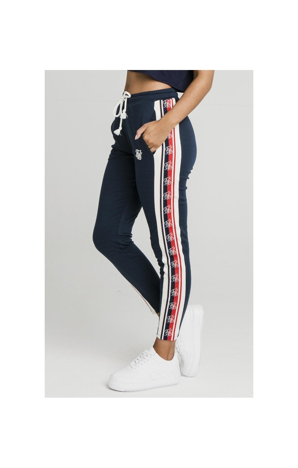 Load image into Gallery viewer, SikSilk Classic Tape Jogger - Navy