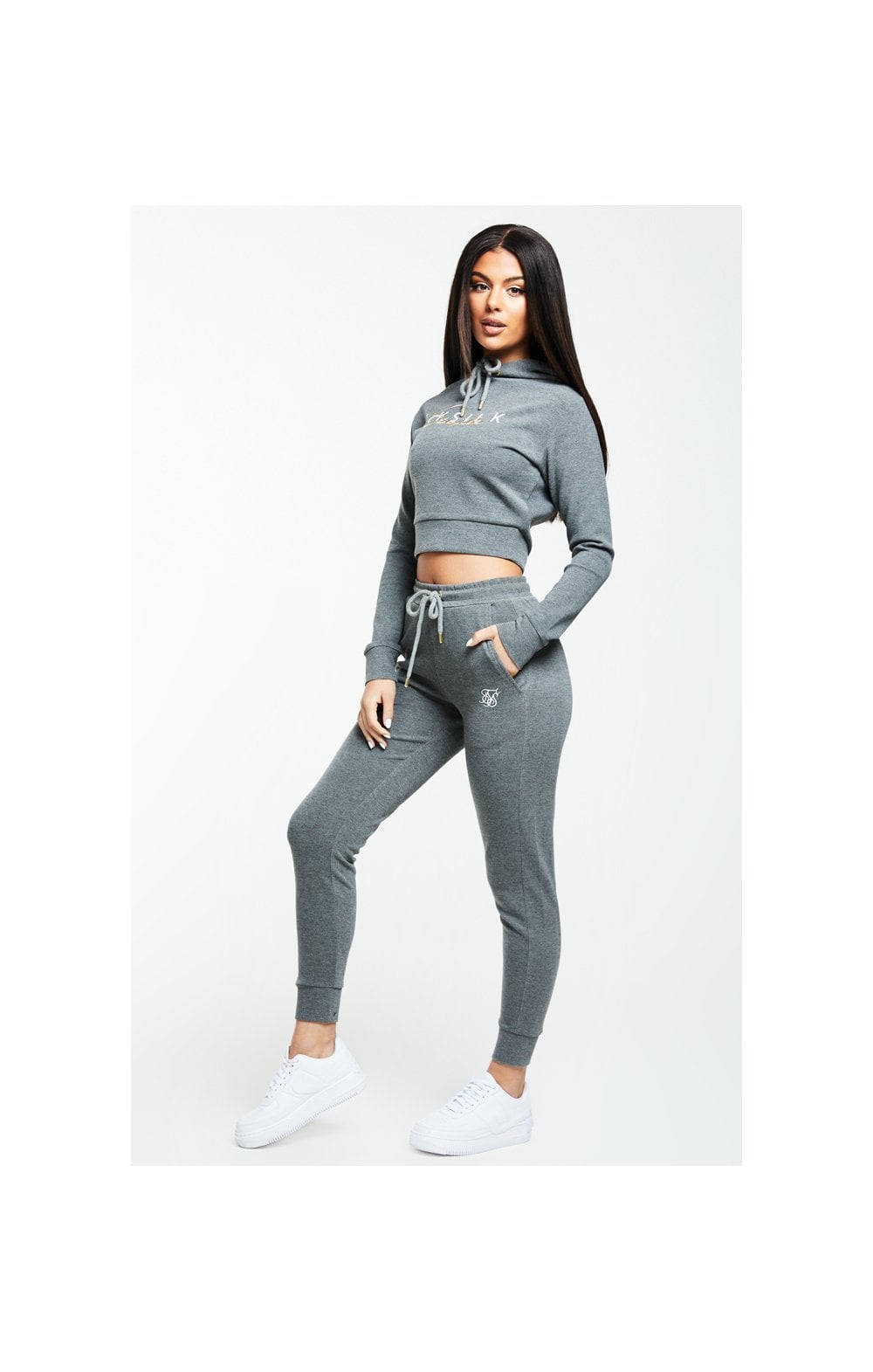 Load image into Gallery viewer, SikSilk Colour Signature Track Top - Dark Grey Marl (5)