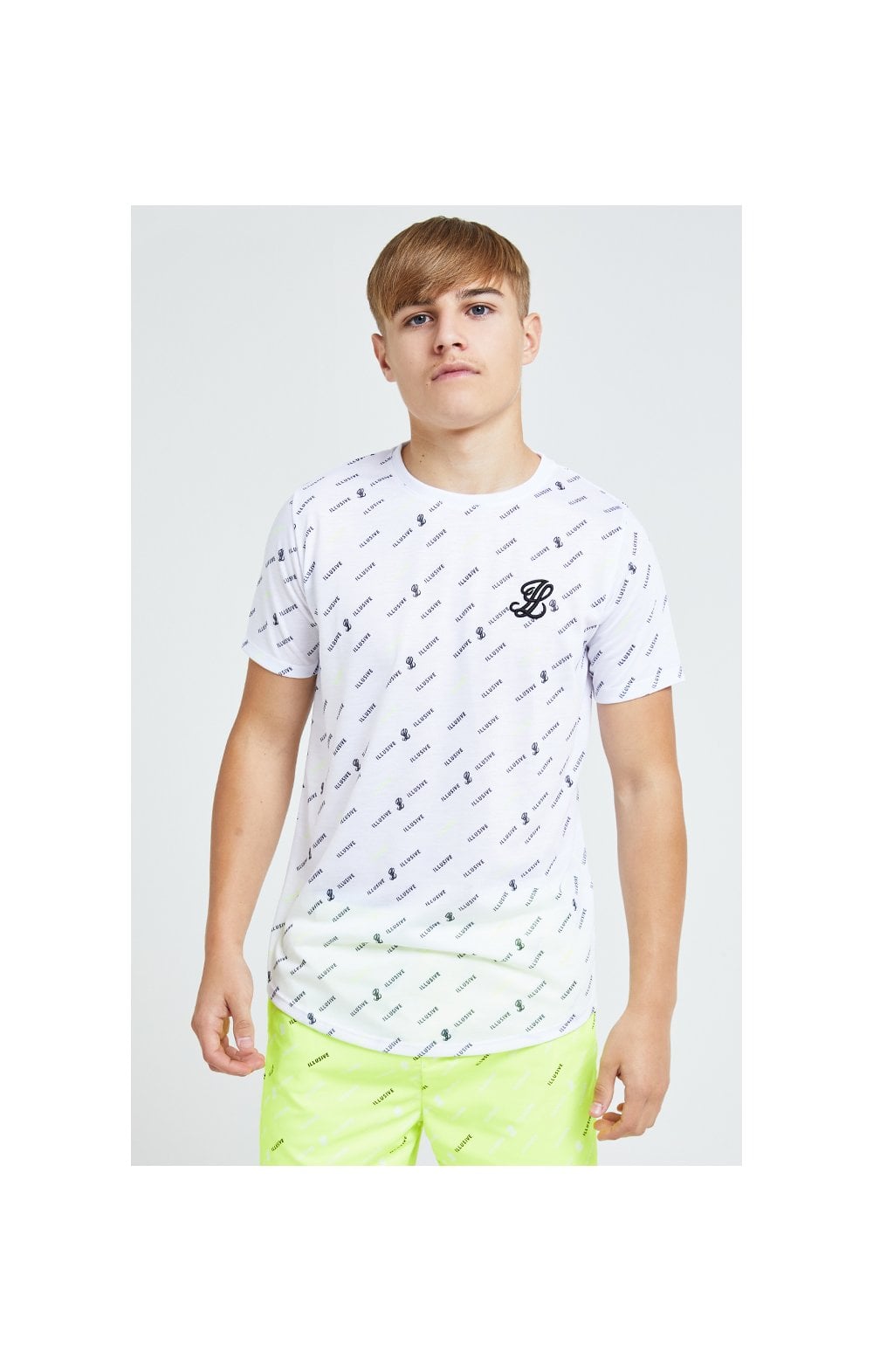 Load image into Gallery viewer, Illusive London All Over Print Tee - White (2)