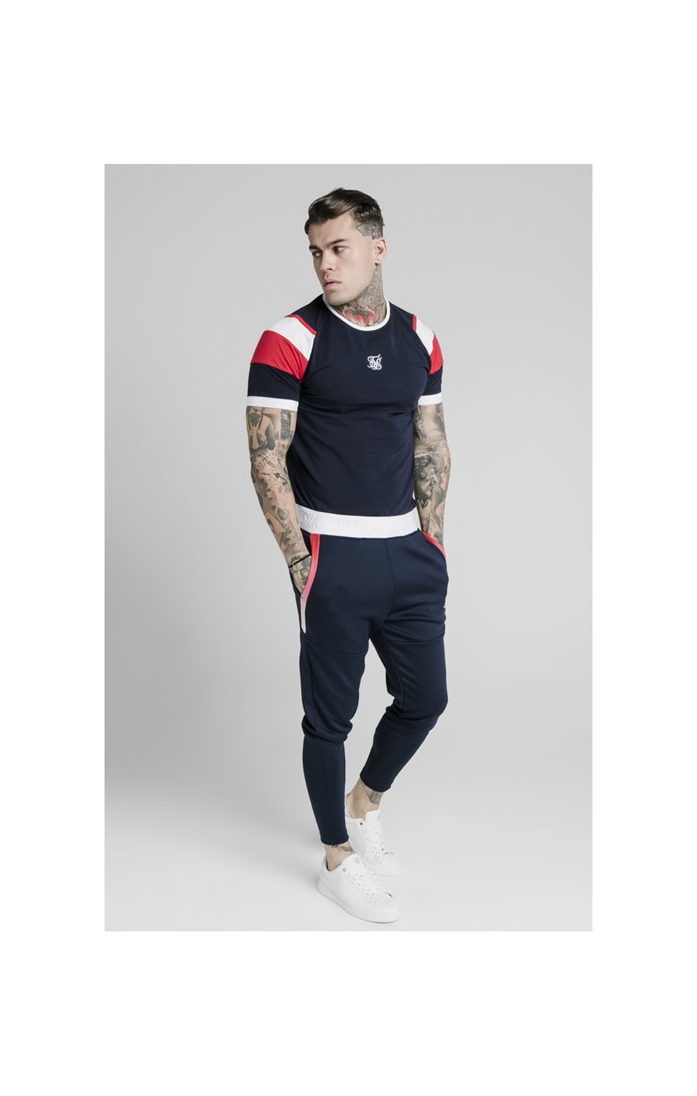 Load image into Gallery viewer, SikSilk Function Track Pants - Navy (1)