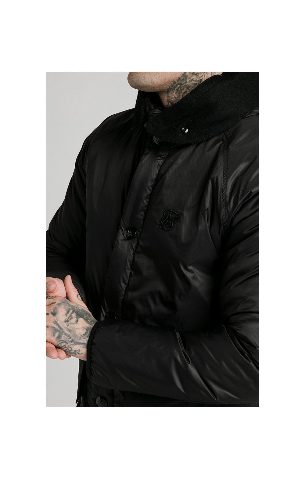 Load image into Gallery viewer, SikSilk Navigate Puff Parka - Black (1)