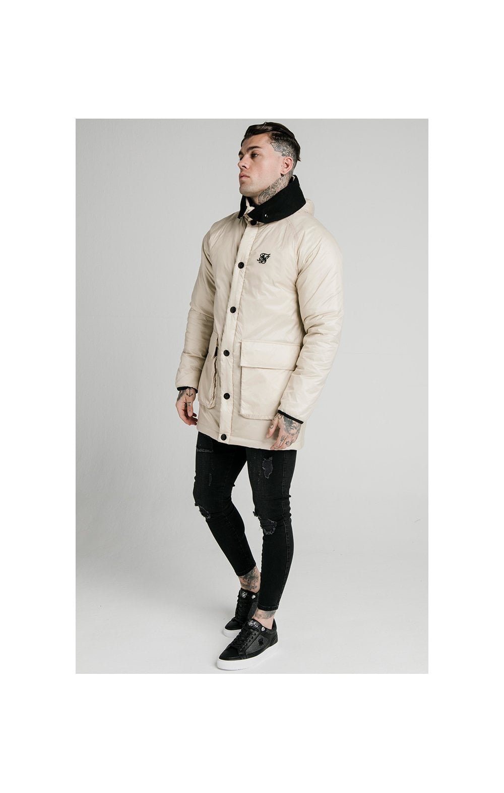 Load image into Gallery viewer, SikSilk Navigate Puff Parka - Champagne (3)
