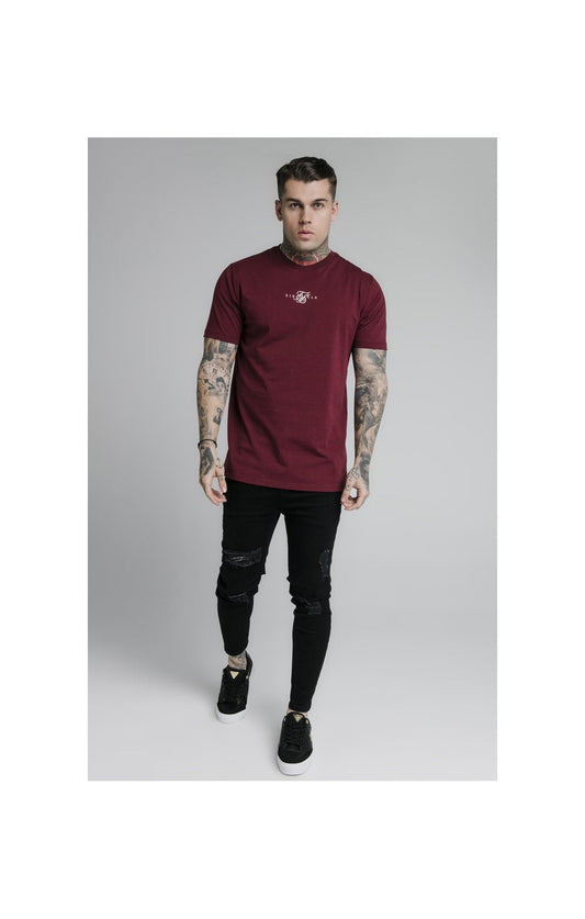 Burgundy Essential Muscle Fit T-Shirt