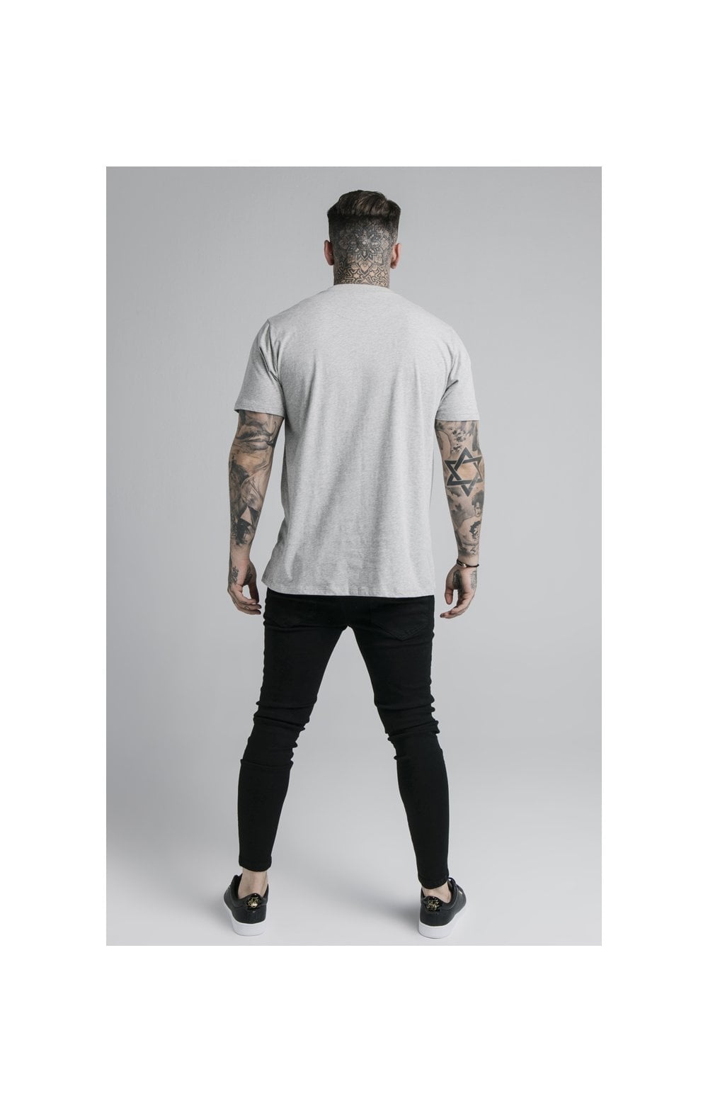 Load image into Gallery viewer, Grey Marl Essential Muscle Fit T-Shirt (6)